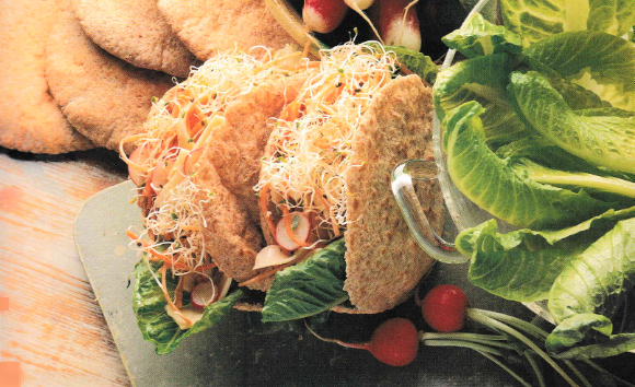Cheese Salad in Pitta Bread