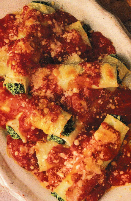 Cannelloni with Ricotta and Spinach